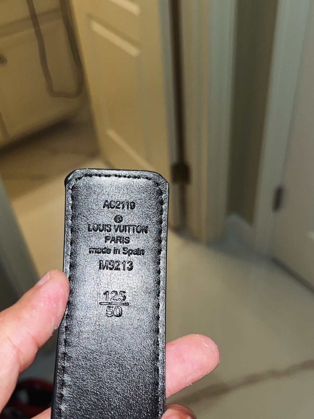 Louis Vuitton Monogram Belt in Dark Brown with Black Buckle - Picture 3 of 4